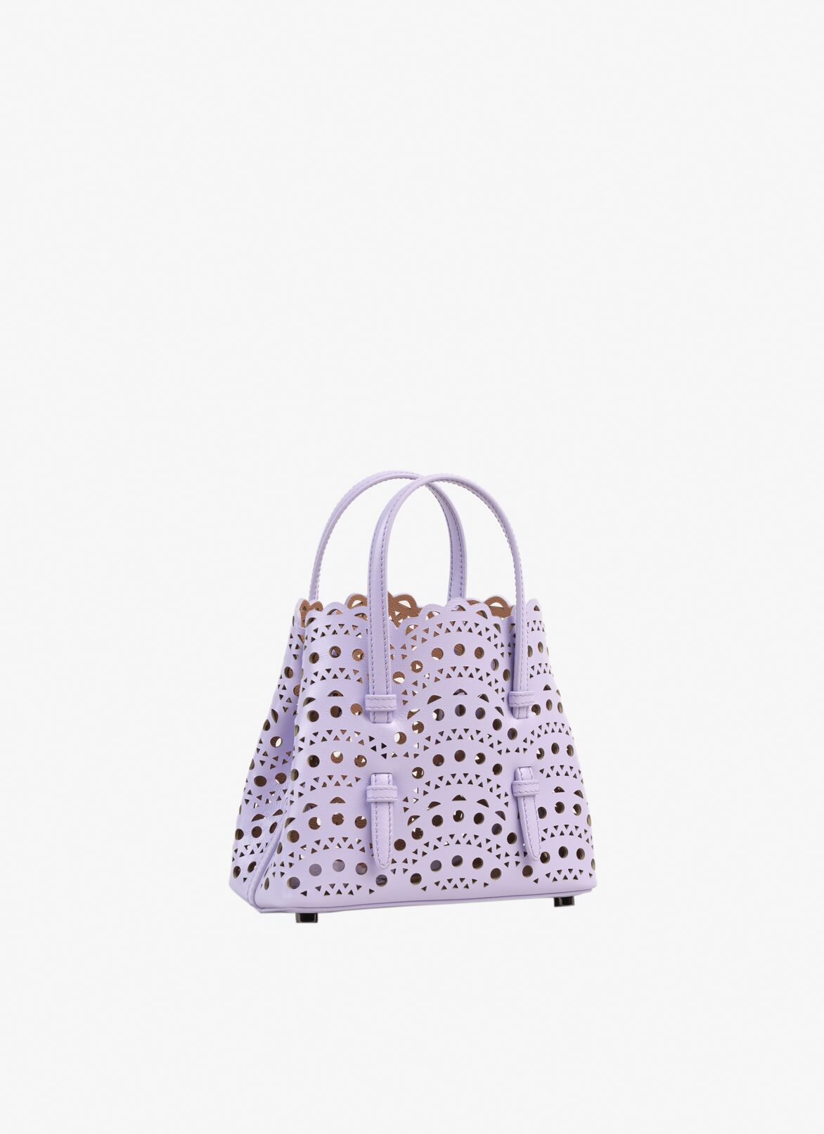 MINA 16 BAG IN VIENNE WAVE CALFSKIN ALAÏA BRIGHT PARME MINA 16 BAG IN VIENNE WAVE CALFSKIN